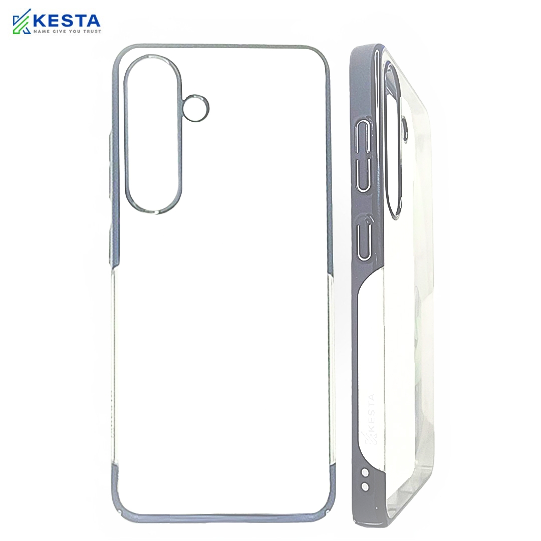 Samsung S25 Cover - Noble Silver Transparent Case (Camera Lens Protection)